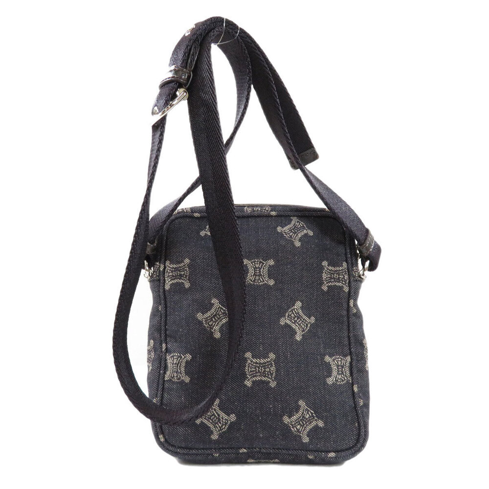Celine shoulder denim bag Blue